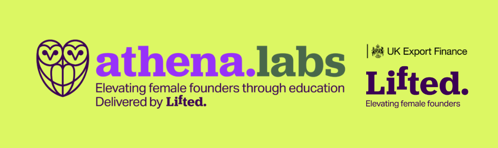 Athena labs, UKEF & Lifted logo banner